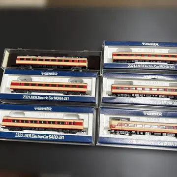 [정크] 철도 모형 N 게이지 국철 381계 특급 기차 6량 M차 포함