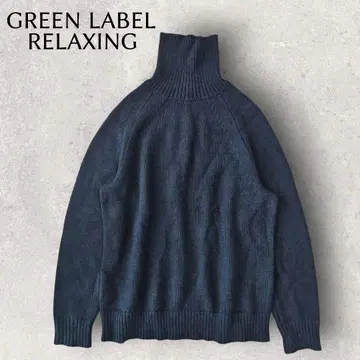 GREENLABELRELAXING 모 50% 네이비 터틀 니트