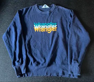 Wrangler 삼각형 택 페이드 랭글러 로고 맨투맨