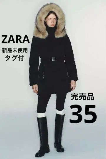 [ 미사용 새상품 택 포함 ] 플랫 리얼 가죽 부츠 35