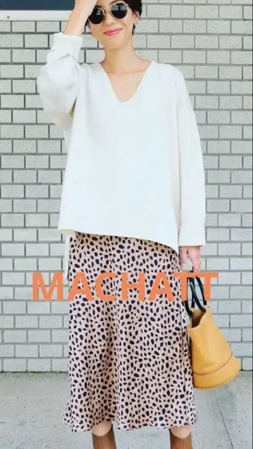 MACHATT V넥 니트 풀오버