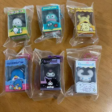 산리오 캐릭터즈 초코박스 박스 피규어 컬렉션 6개 세트