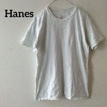1개 한정 Hanes 반팔 티셔츠 상의 [ M ] 심플 무지