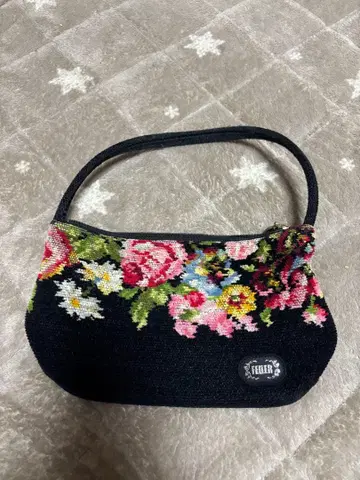 FETTER 꽃무늬 자수 핸드백