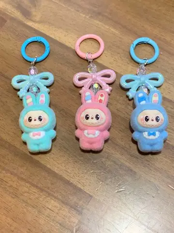 러브브 토끼 디자인 키링 3개 세트