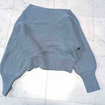 MERCURYDUO 머큐리 듀오 리브 니트 스웨터 F