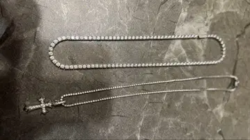 아발란치 실버 테니스 목걸이