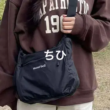 mont-bell 블랙 크로스 바디백