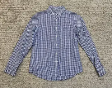maillot 마이요 체크 무늬 긴팔 버튼 다운 셔츠 일본제 사이즈 0
