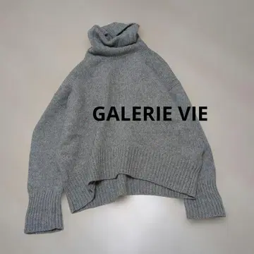 GALERIE VIE 파인 울 터틀넥 스웨터