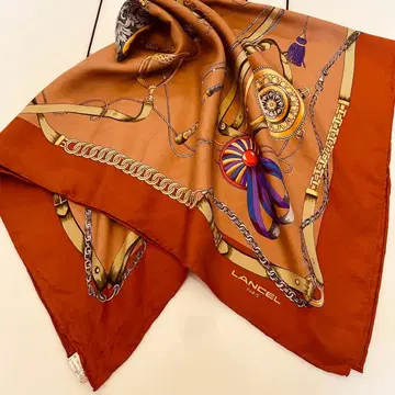 9179 란셀 대형 스카프 고급 실크 100%