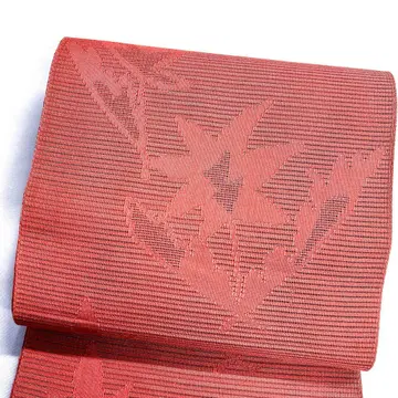 나고야 오비 솔잎 매듭 여름용 꽃 무늬 라메 실 기모노 124tz