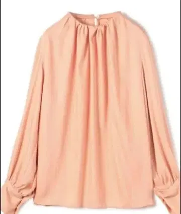 새상품급 투모로우랜드 오렌지 핑크 긴팔 블라우스 사이즈 36