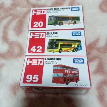 토미카 이스즈 엘가 도에이 버스 하토 버스 런던 버스 3종 세트