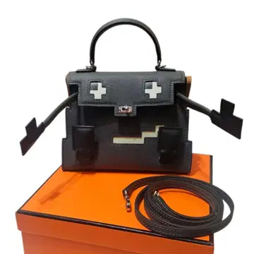 천연 가죽 하이퀄리티 켈리 인형 빅 룩 백