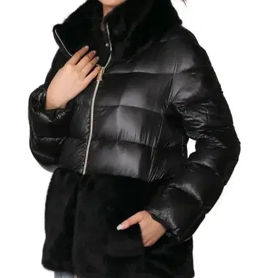 택 포함 새상품 HERNO 다운 자켓