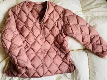 울트라 라이트 다운 퀼팅 자켓 핑크