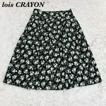 [ 새상품급 ] lois CRAYON 미디 스커트 M 그린