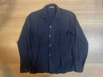 희귀 레어 60s 다빈치 레이온 셔츠 블랙 다빈치