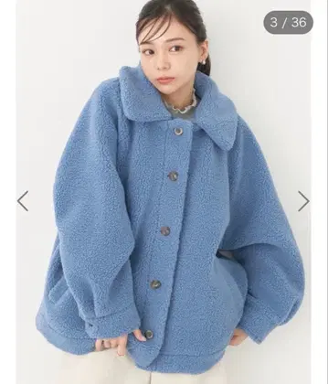 [ 새상품 ] 어스 뮤직&에코로 2way 보아 블루종 블루