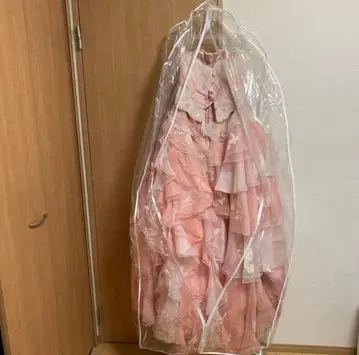 핑크 프릴 웨딩 드레스 사이즈