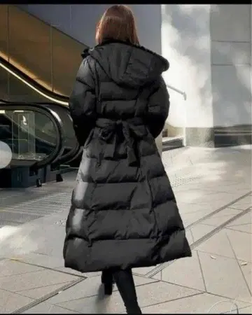 Rady 후드 부착 블랙 다운 자켓