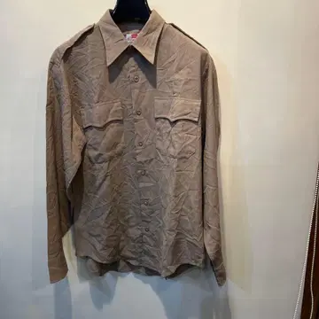 Crossing 베이지 긴팔 셔츠