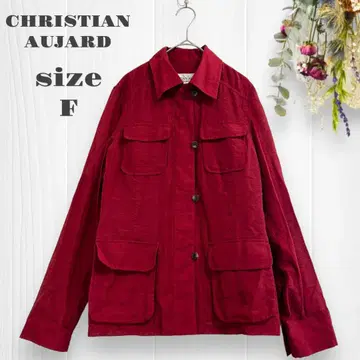 크리스찬 오자르 아우터 셔츠 얇은 소재 린넨 실크 광택 고급