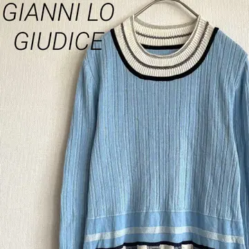 GIANNI LO GIUDICE 니트 스웨터 튜닉 기장 보더