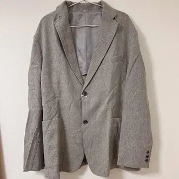 그레이 싱글 버튼 자켓