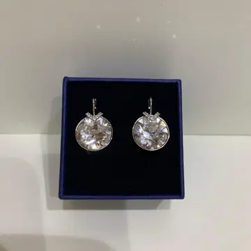 크리스탈 귀걸이 엘레강트 실버