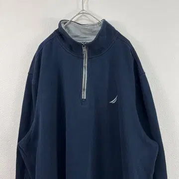 nautica 노티카 하프 지퍼 나일론 절개 맨투맨 네이비