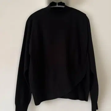 새상품급 YAMADAYA 앞여밈 블랙 니트 스웨터