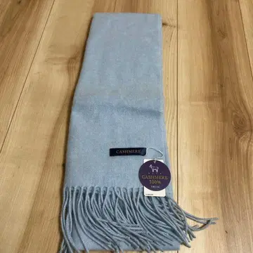캐시미어 100% 라이트 블루 머플러