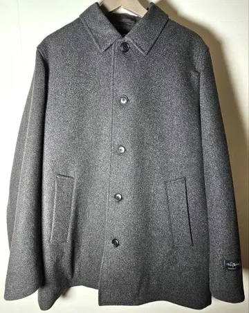 새상품급 나노 유니버스 숏 멜톤 스텐카라 코트 그레이 L