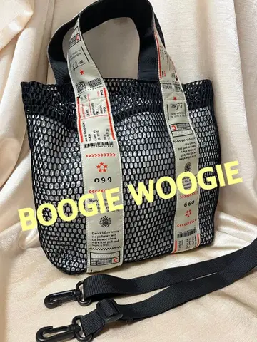 BOOGIE WOOGIE 메쉬 백 블랙