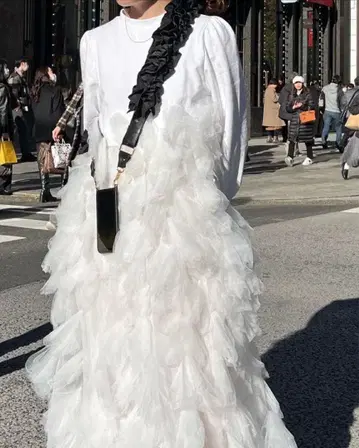 bibiy MARCELLINE OP 맨투맨 튤 원피스