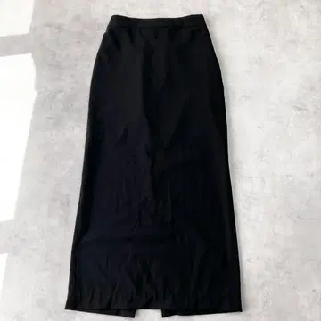 새상품급 마이카&딜 울 혼방 타이트 롱 스커트 블랙 822