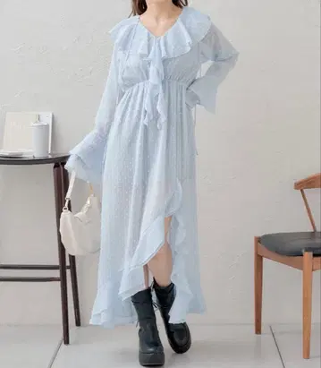 [ 새상품급 ] 새상품 Chico 스카이블루 원피스