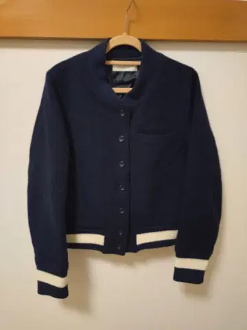 Lily Brown 멜톤 바시티 자켓 L.B DAILY STOCK