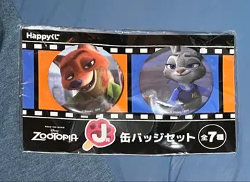 Disney 주토피아 Happy 복권 J상 캔뱃지 세트 닉 주디