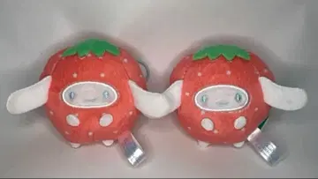 산리오 후르츠 키구루미 마스코트 딸기 시나모롤 2체 세트