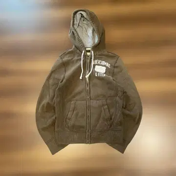 Abercrombie&Fitch 지퍼 후드티 브라운 M 사이즈 그런지