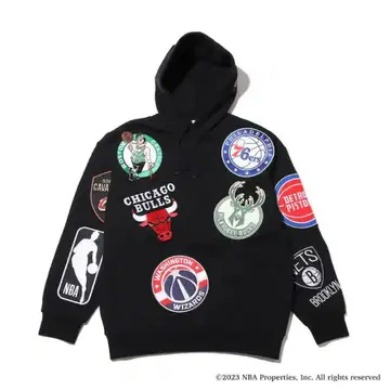 NBA Wappen Hoodie Sweat BLACK 23FW-S