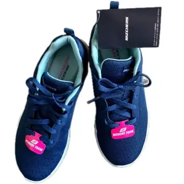 SKECHERS MEMORY FOAM 스니커즈 네이비 24cm