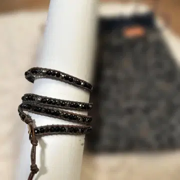 CHAN LUU 블랙 랩 팔찌