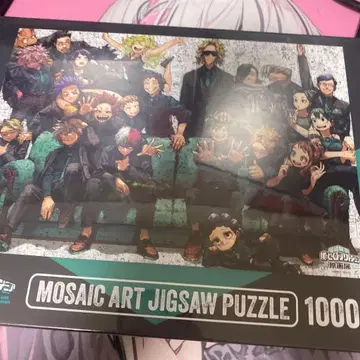 나의 히어로 아카데미아 원화전 모자이크 아트 퍼즐 덤 포함