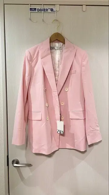 새상품 ZARA 벚꽃 핑크 블레이저 XS