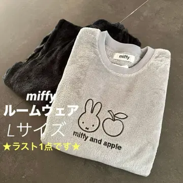 새상품 miffy 미피 복슬복슬 보들보들 룸웨어 상하의 그레이