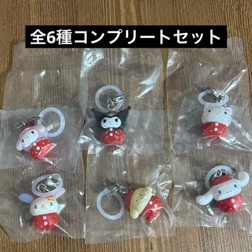 산리오 딸기 메지루시 액세서리 전 6종 컴플리트 세트